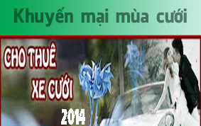 Khuyến mại cho thuê xe cưới